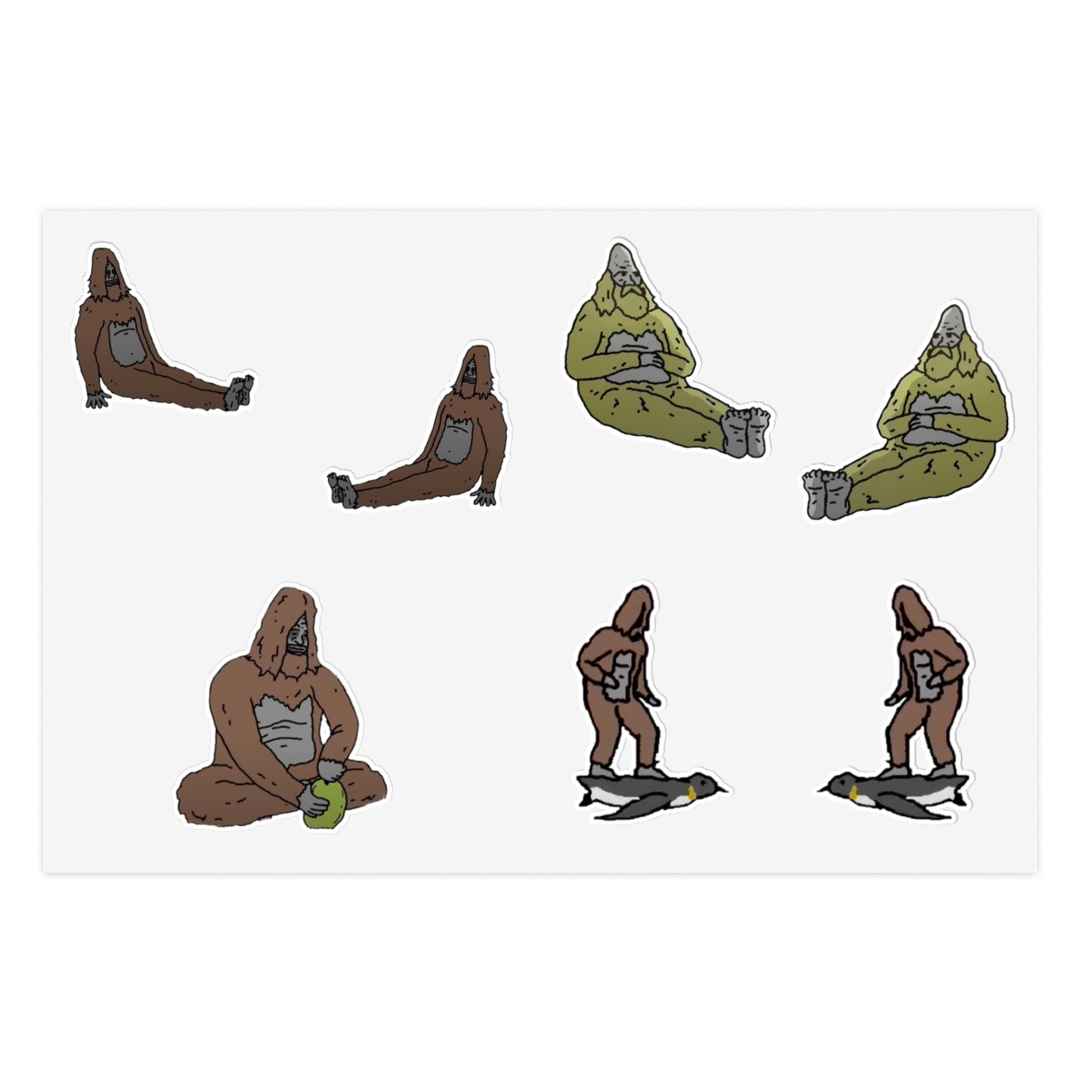 Sassy The Sasquatch Sticker Sheet